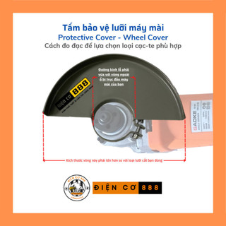 (Protective Cover - Wheel Cover) Tấm cạc-te bảo vệ lưỡi máy mài 100 - 125 - 150 - 180 - 230mm nhiều cỡ