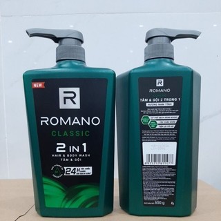 Tắm & Gội Romano Classic 2in1 (650g)