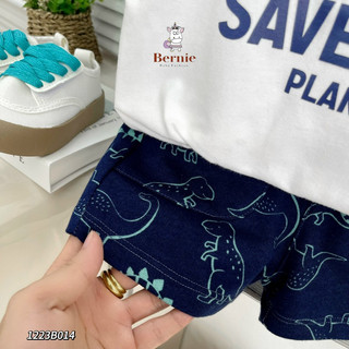 Bộ short ba lỗ khủng long bé trai