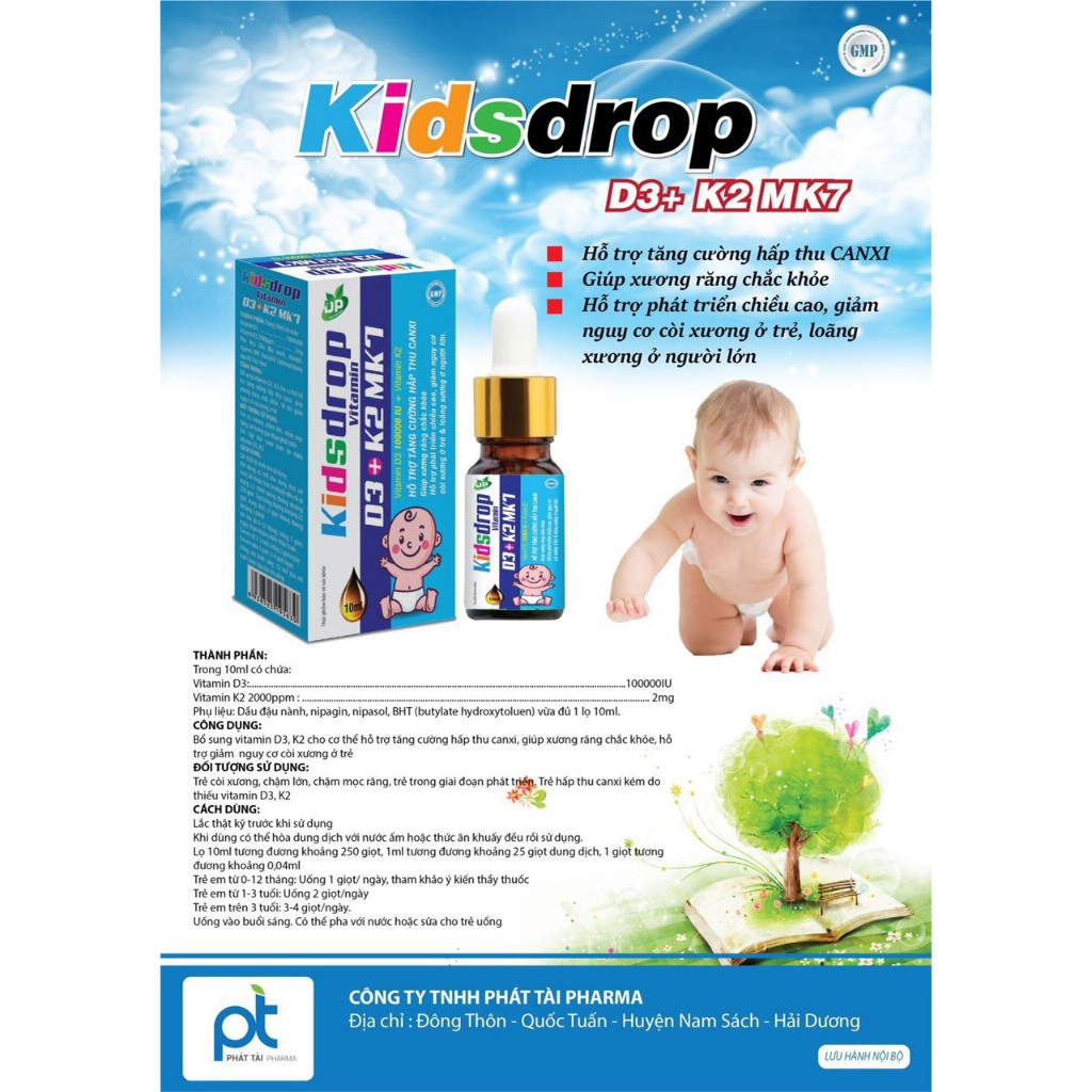 Vitamin Kidsdrop D3 + K2 MK7