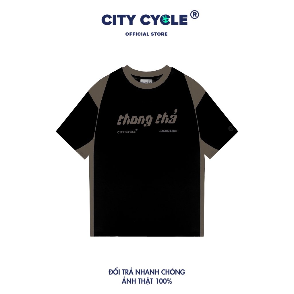Áo Thun Local Brand Thong Thả City Cycle cotton oversize nam nữ form rộng