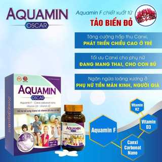 Aquamin Oscar chiết xuất từ tảo biển đỏ bổ sung canxi và vitamin D3,ngăn ngừa loãng xương,không gây táo bón.
