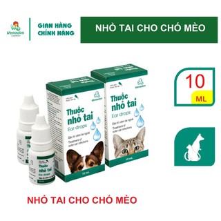 Vemedim nhỏ tai cho chó mèo, chai 10ml