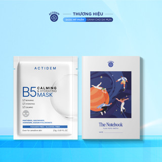 HB GIFT TẶNG KHÔNG BÁN Sổ note Actidem + Mặt nạ Actidem B5 Calming & Hydrating Mask 23g