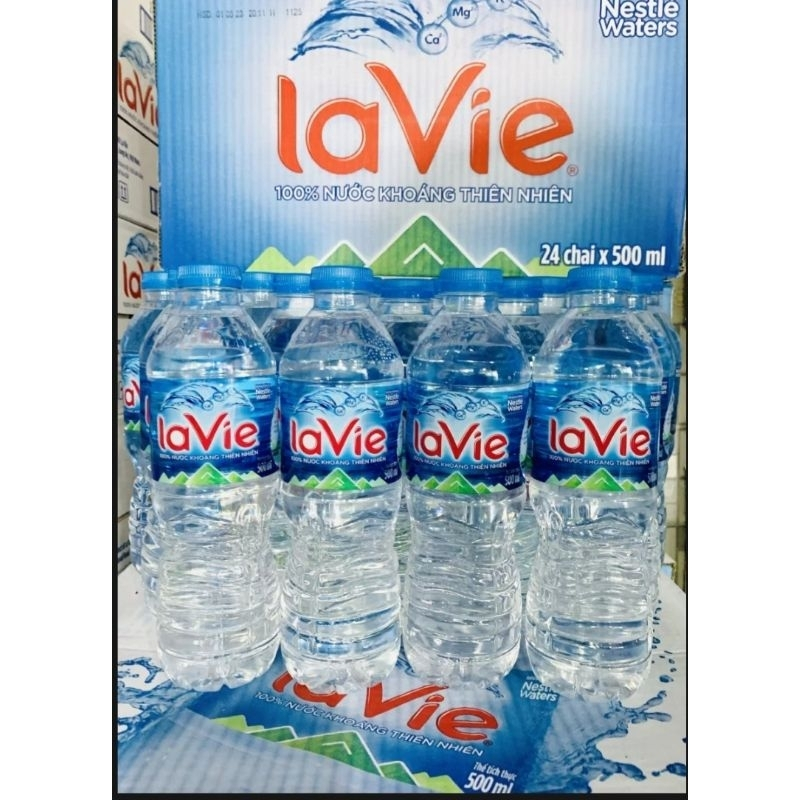 Nước khoáng thiên nhiên Lavie 350ml - 500ml