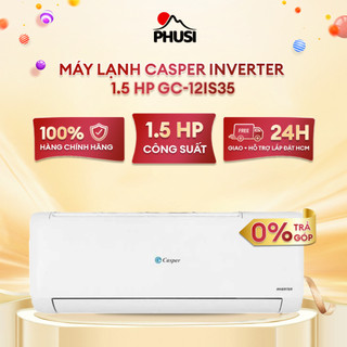 GC-12IS35 [MIỄN PHÍ GIAO LẮP] Máy lạnh Casper Inverter 1.5 HP GC-12IS35  - [MIỄN PHÍ GIAO LẮP]
