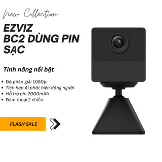 Camera wifi dùng pin sạc 2mp ezviz bc2