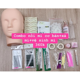 Trọn bộ nối mi cơ bản-xả mi -vệ sinh mi - dungcumi-
