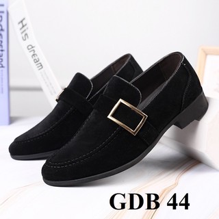 Giày da nam sản phẩm được làm từ da lộn đế cao 4,5cm khâu đế thủ công cực kì chắc chắn mác vuông - GDB 44