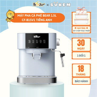 Máy Pha Cà Phê Bear Tự Động Đa Năng Pha Cafe, Pha Espresso Phù Hợp Với Gia Đình, Công Ty CF-B15V1
