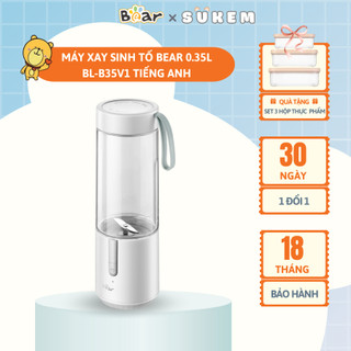 Máy Xay Sinh Tố Cầm Tay Mini Bear Đa Năng Thiết Kế Lưỡi Dao Kép Sắc Bén, Tiết Kiệm Điện BL-B35V1