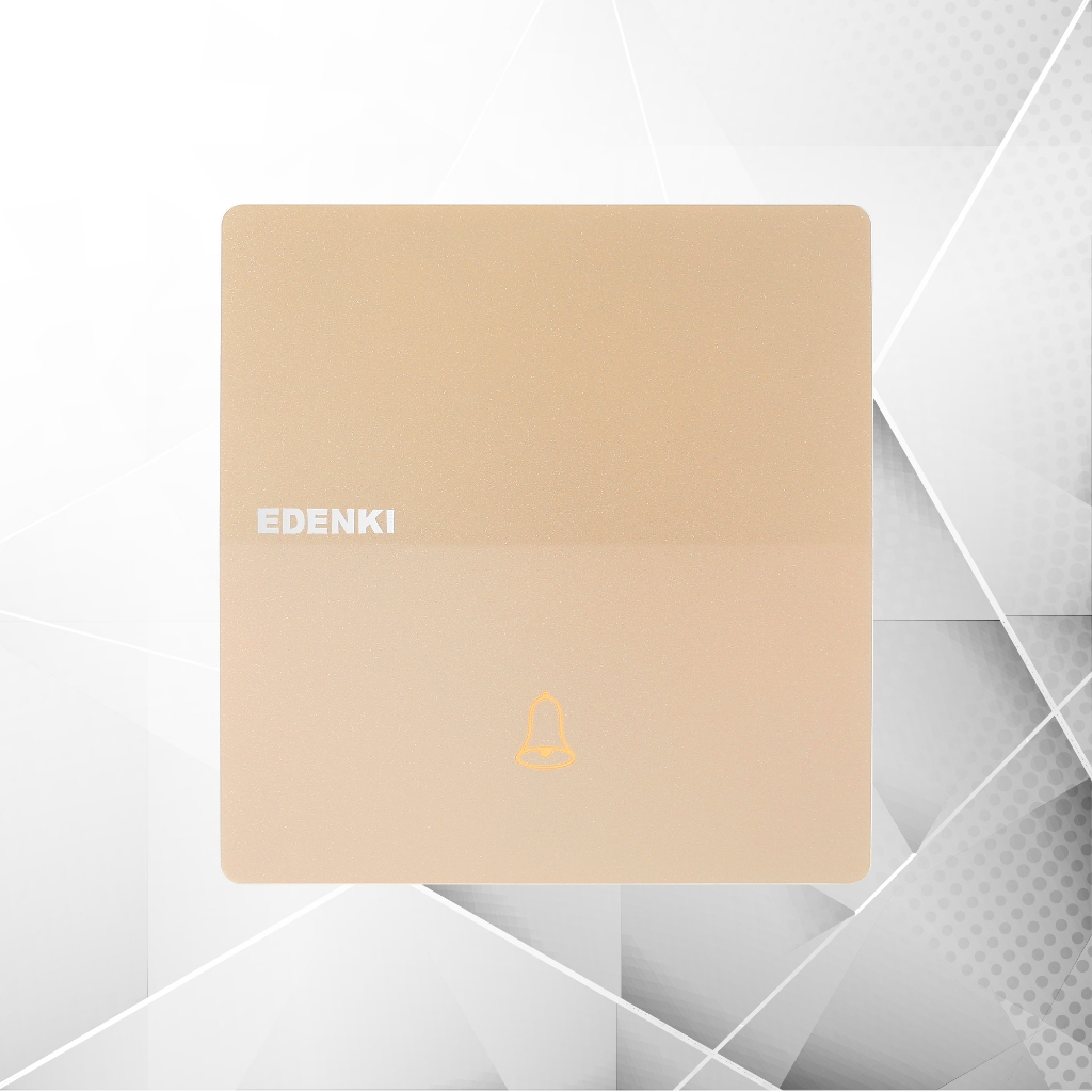 Bộ công tắc chuông cửa Edenki Elegant Gold EE-D01-G