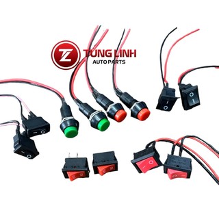 Công tắc nhỏ bập bênh, công tắc còi ấn giữ - ấn nhả. Công tắc còi - công tắc đèn nhỏ hàng loại 1