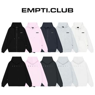 Áo Nỉ Hoodie Zip EMPTI.CLUB THÊU Unisex AK-06