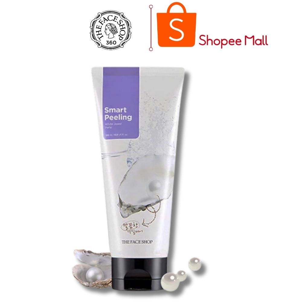 Tẩy tế bào da chết ngọc trai TFS White Jewel Peeling 120ml The Face Shop TDC Hàn Quốc