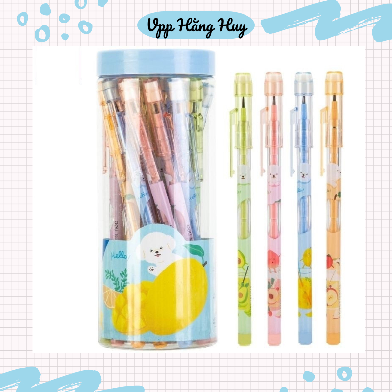 Hộp 20 Bút Chì Khúc Deli Dễ Dàng Thay Ngòi, Tiện Lợi Cho Bé