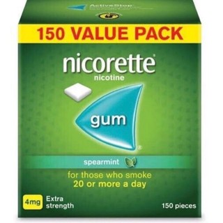 Kẹo cai thuố.c lá Nicorette 4mg bạc hà Úc