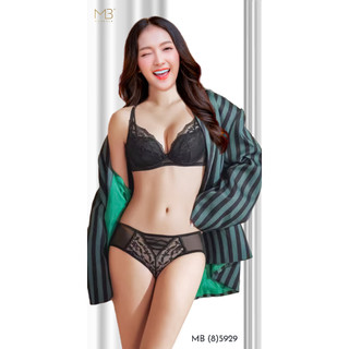 Áo ngực gọng mềm mút mỏng MB 5929 quần lót cạp vừa MB (8)5929 ren mềm