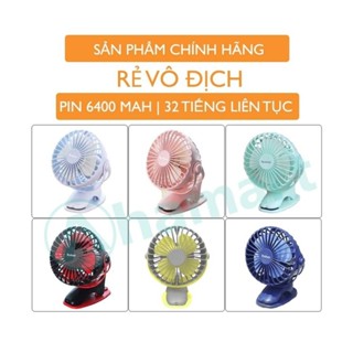  Quạt Yoobao F04 6400 mah,quạt kẹp xe đẩy để bàn. Chính hãng BH 12 tháng 
