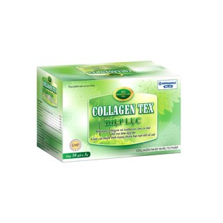 Collagen tex diệp lục xanh hộp 30 gói - chai 60 viên - cherry