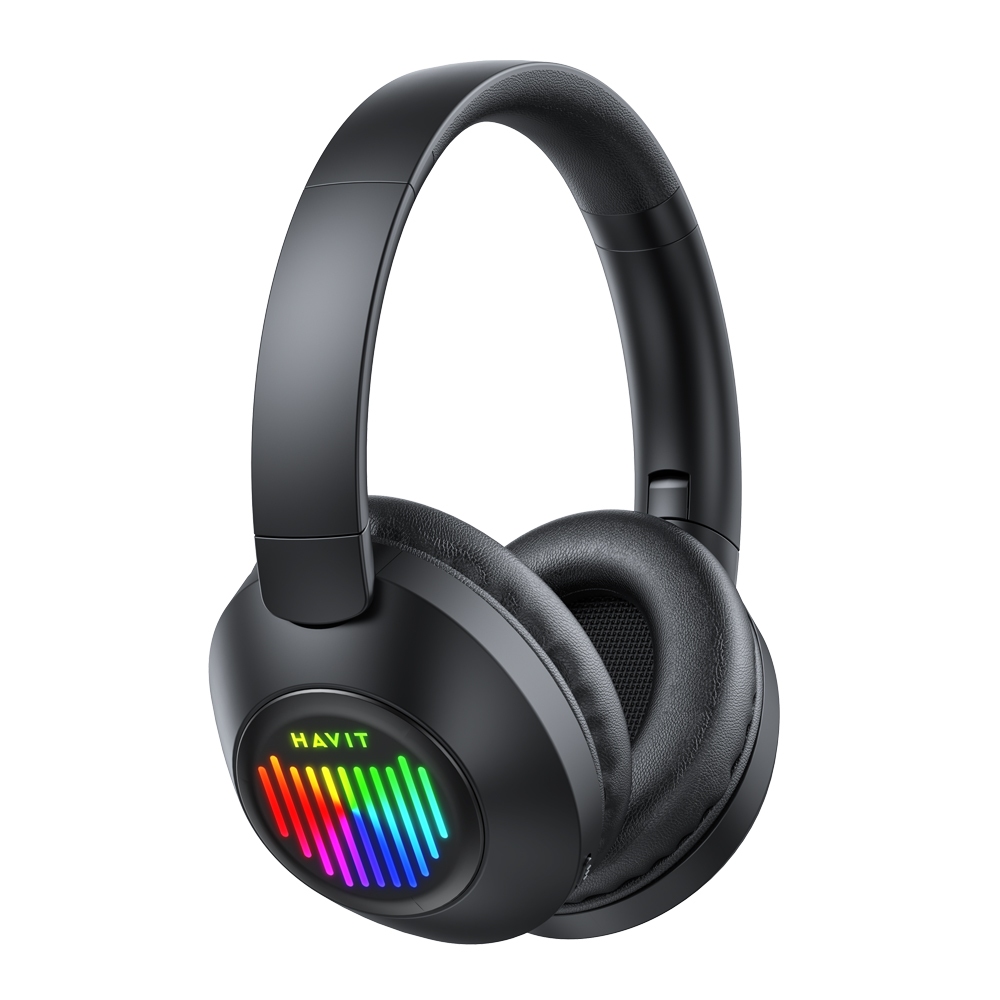 Tai nghe Bluetooth Headphone Havit H663BT Pin 26 tiếng | Kết Nối 2 Thiết Bị | Led RGB Bluetooth 5.3 | BigBuy360 - bigbuy360.vn
