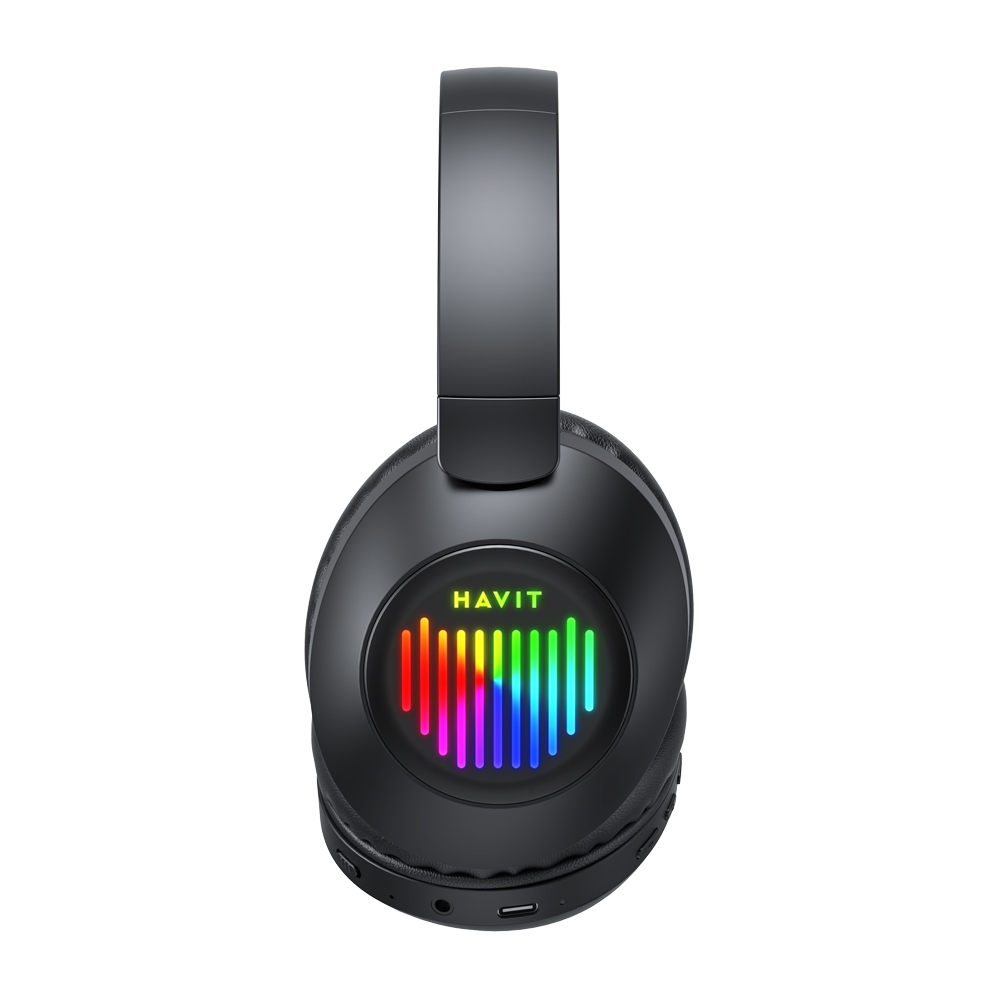 Tai nghe Bluetooth Headphone Havit H663BT Pin 26 tiếng | Kết Nối 2 Thiết Bị | Led RGB Bluetooth 5.3 | BigBuy360 - bigbuy360.vn