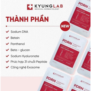 Mặt nạ Kyunglab Therapy PDRN Sodium DNA tế bào gốc Cá Hồi tái tạo , phục hồi, trẻ hoá da