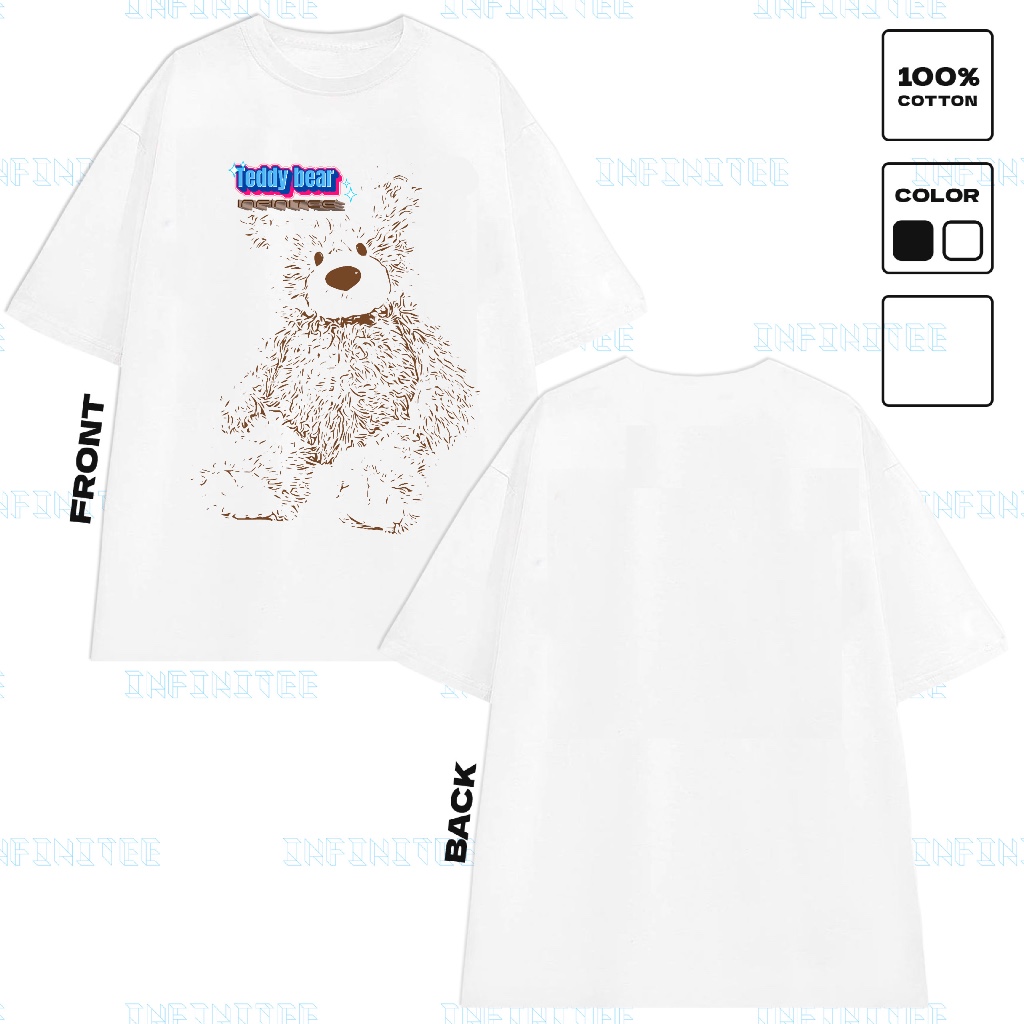 Áo thun INFINITEE Fni24041, Thun 100% Cotton - form rộng Unisex.