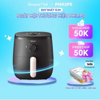 Nồi Chiên Không Dầu Philips HD9100/80 |1500W | 3.7lít- Hàng Chính Hãng