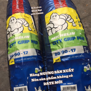 (70/90-17 & 80/90-17) Cặp vỏ Michelin City Grip Pro chính hãng cho xe với 2 size vỏ 70/90-17 và 80/90-17 - Vỏ không ruột