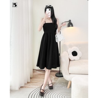 Đầm 2 dây bồng, xếp li ngang ngực, có dây chỉnh Twenty.5 - 5750