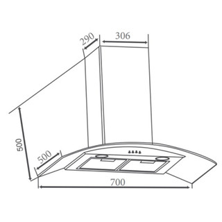 Máy hút mùi Canzy CZ SB07E - 70cm