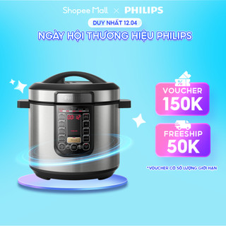 Nồi áp suất điện Philips HD2237/66 6 lít | 1190 - 1415W Hàng Chính Hãng