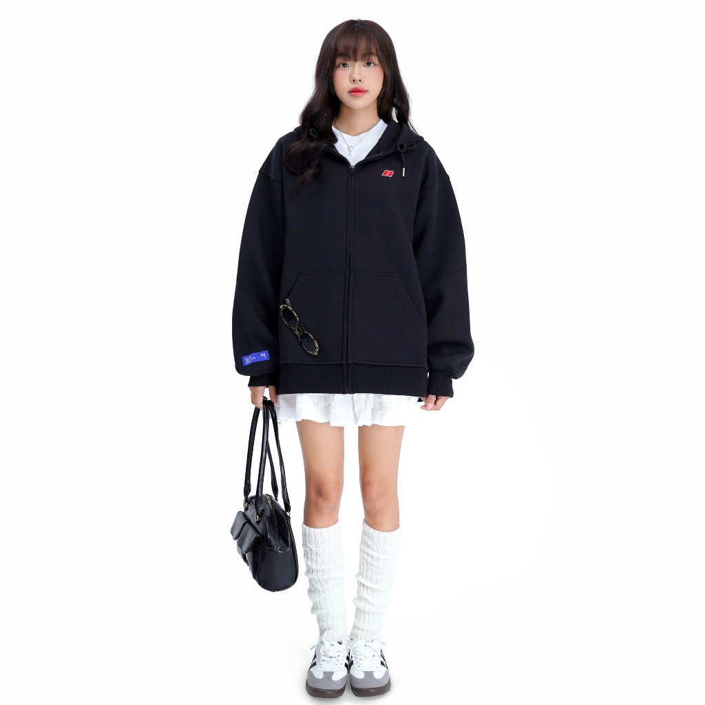 Áo Hoodie Zip Minimal NOCTURNAL Vải 2 Da Chống Nắng Tốt Hindless Fabric Unisex Local Brand | BigBuy360 - bigbuy360.vn