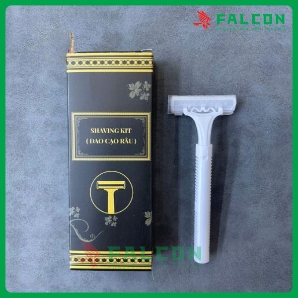 Combo 100 Dao Cạo Râu Trắng Sứ, Lưỡi Dao Sắc Bén, Dao Cạo Râu Dùng 1 Lần Đóng Bao Bì Thân Thiện Môi 