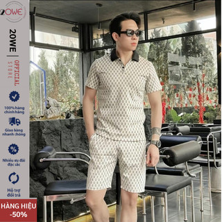 Sét đồ bộ quần áo nam thể thao 20WE họa tiết chữ BO Phối Màu Chất Umi Co Dãn 4 Chiều cao cấp Menswear