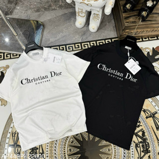 Áo phông nam nữ Premium Cotton CD wash rách loang lót lưới phối thêu chữ CD Couture ngực cao cấp AP448P