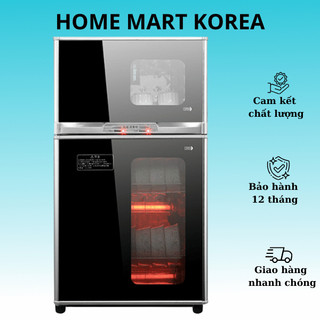 Tủ sấy bát gia đình đĩa khử trùng ion âm, công nghệ sấy hồng ngoại nhiệt độ cao - HOME MART KOREA