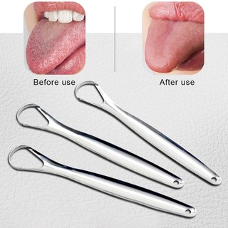 Dụng cụ vệ sinh cạo lưỡi bằng inox không rỉ an toàn , tiện dụng 88456