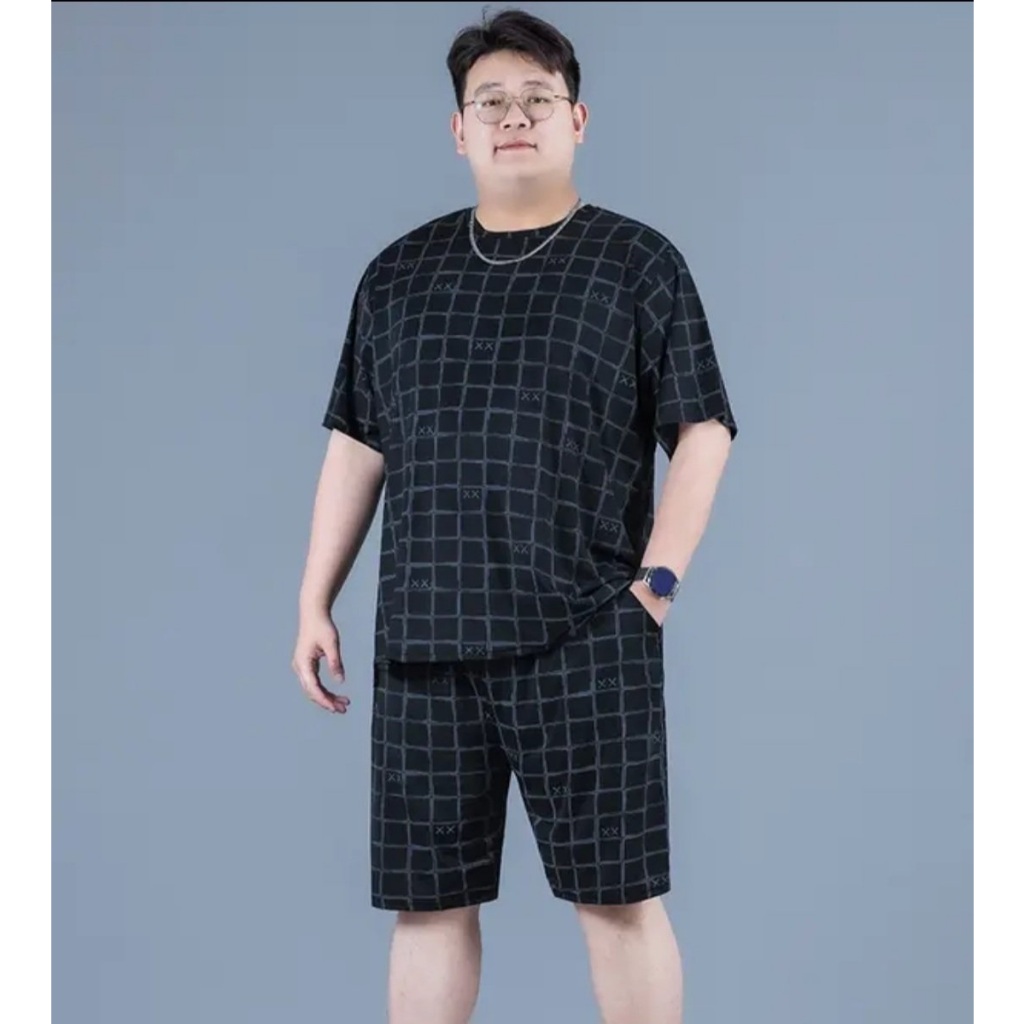 Bộ đồ big size nam họa tiết kẻ ô caro