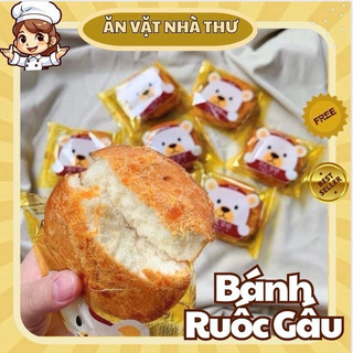 1 chiếc bánh ruốc gấu đài loan , bánh gấu, bánh ruốc đài loan, đồ ăn vặt