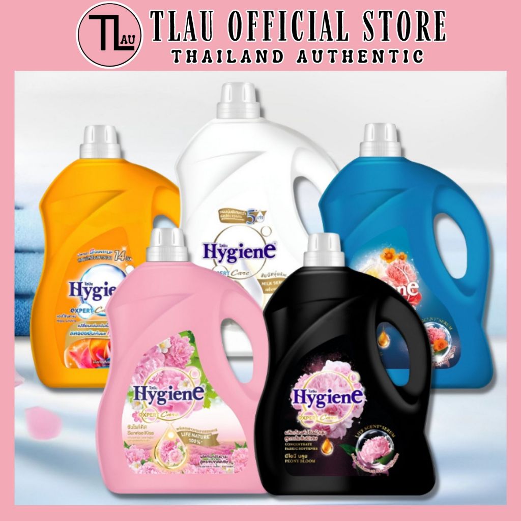 Nước xả vải Hygiene Thái Lan giặt xả quần áo Expert Care Can đủ màu đen, trắng 3500ml/3300ml - TLAU Offical Store