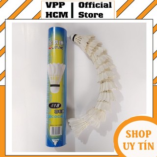 Cây 12 quả cầu lông giá rẻ - trái cầu lông lông vũ hàng mới 100%
