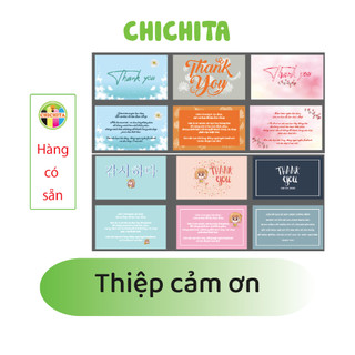 (Có sẵn) Card cảm ơn, Thiệp cảm ơn đẹp rẻ dễ thương CHICHITA