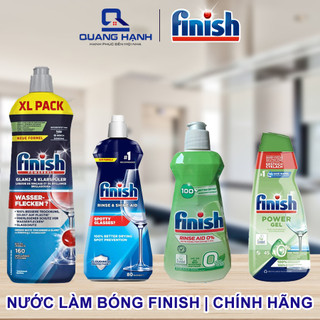 Nước làm bóng Finish 400ml, 800ml, Eco 0% 400ml hương chanh dùng cho máy rửa bát
