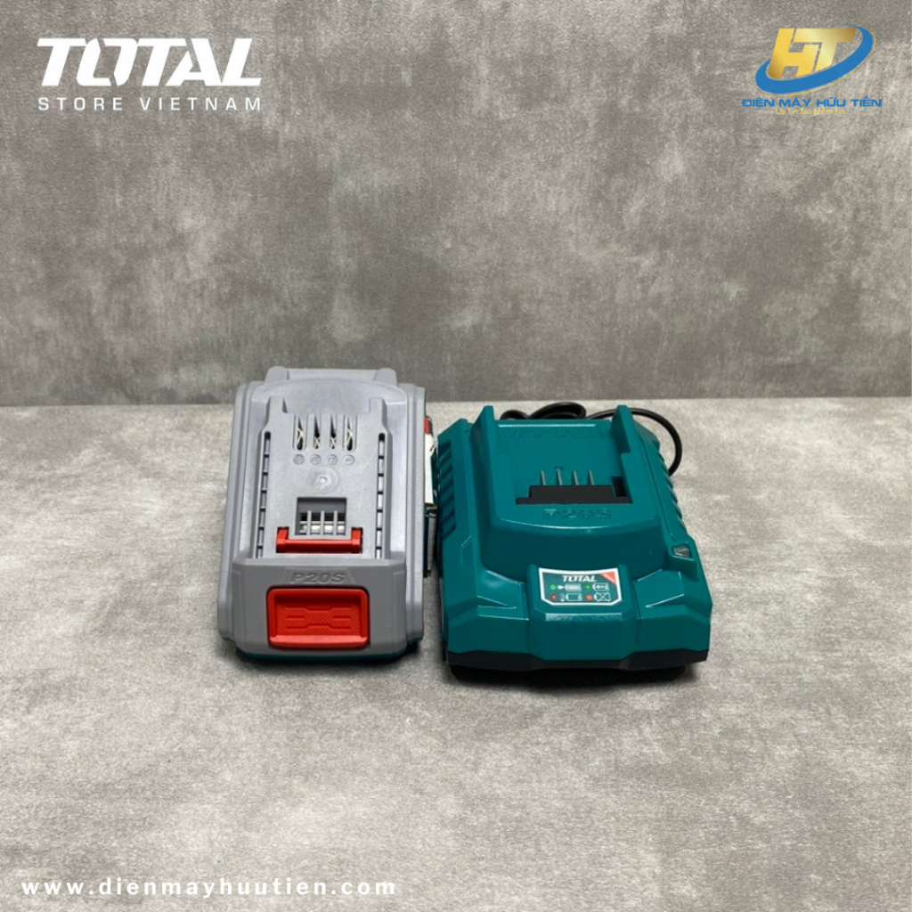 Combo 1Pin + 1Sạc TOTAL 20V(TFCLI2001,TFBLI20011)
