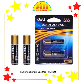 Pin 3a alkalinr deli 18504 - vpp sao mai v610