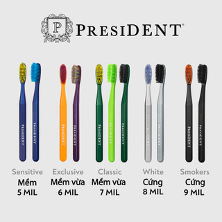  Bàn chải đánh răng PresiDENT - Trắng răng an toàn, nhanh chóng và chuyên nghiệp