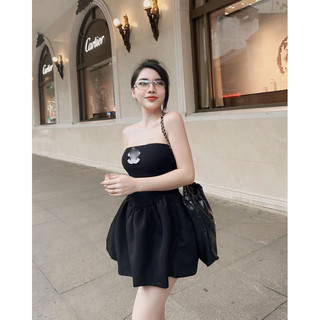 Đầm ống dáng xòe ngắn