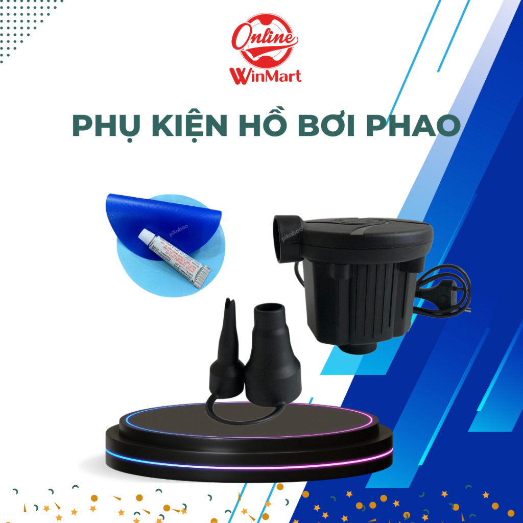 Sỉ Phụ Kiện Hồ Bơi Phao BOSINGWA, Keo, Miếng Vá, Bơm Điện 2 Chiều , Hút Chân Không Chuyên Dụng Giá Rẻ